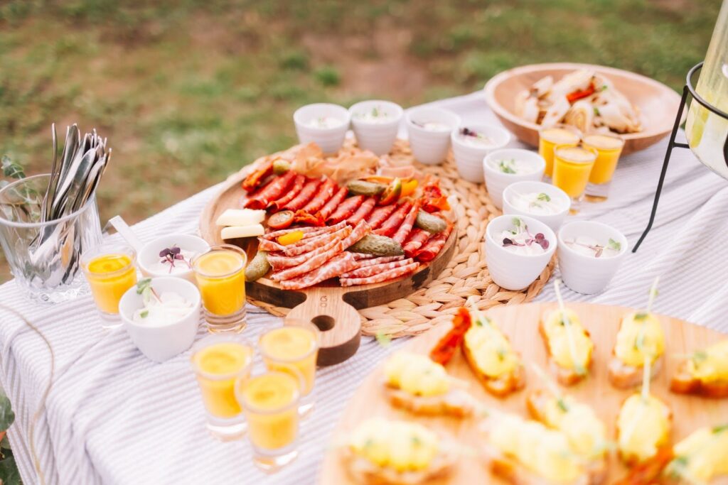 Plateau charcuterie et verrines — traiteur Cholet